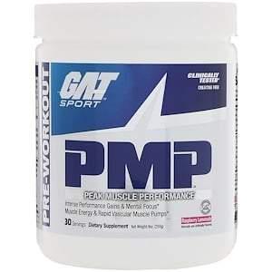 GAT, PMP, Pre-Workout, Peak Muscle Performance, Raspberry Lemonade, 9 oz (255 g) - Supply Center USA