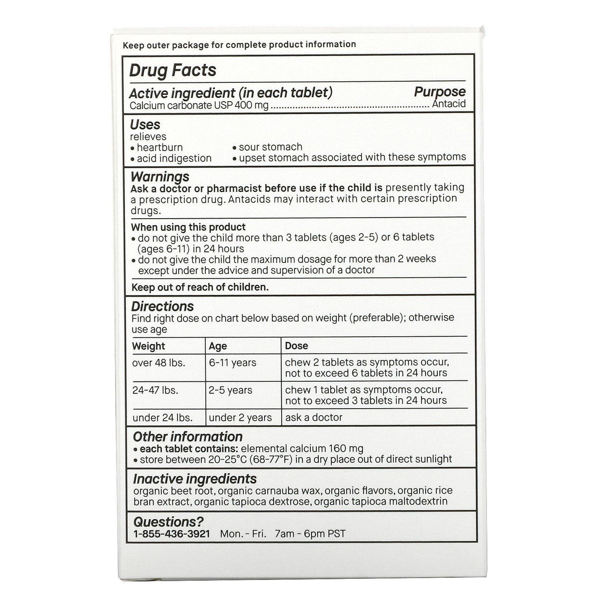Genexa, Kid's Tummy Relief, Ages 2+, Organic Berry & Vanilla, 30 Chewable Tablets - Supply Center USA
