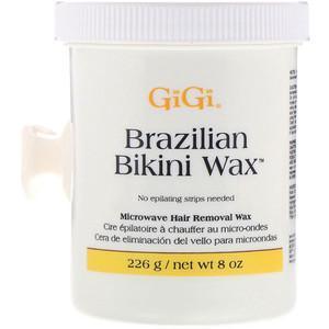 Gigi Spa, Brazilian Bikini Wax, Microwave Hair Removal Wax, 8 oz (226 g) - Supply Center USA