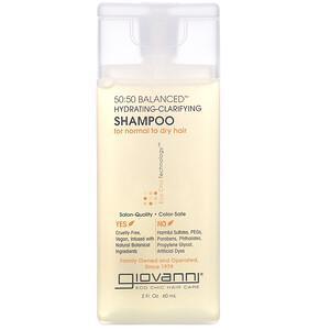 Giovanni, 50:50 Balanced, Hydrating-Clarifying Shampoo, For Normal to Dry Hair, 2 fl oz (60 ml) - Supply Center USA