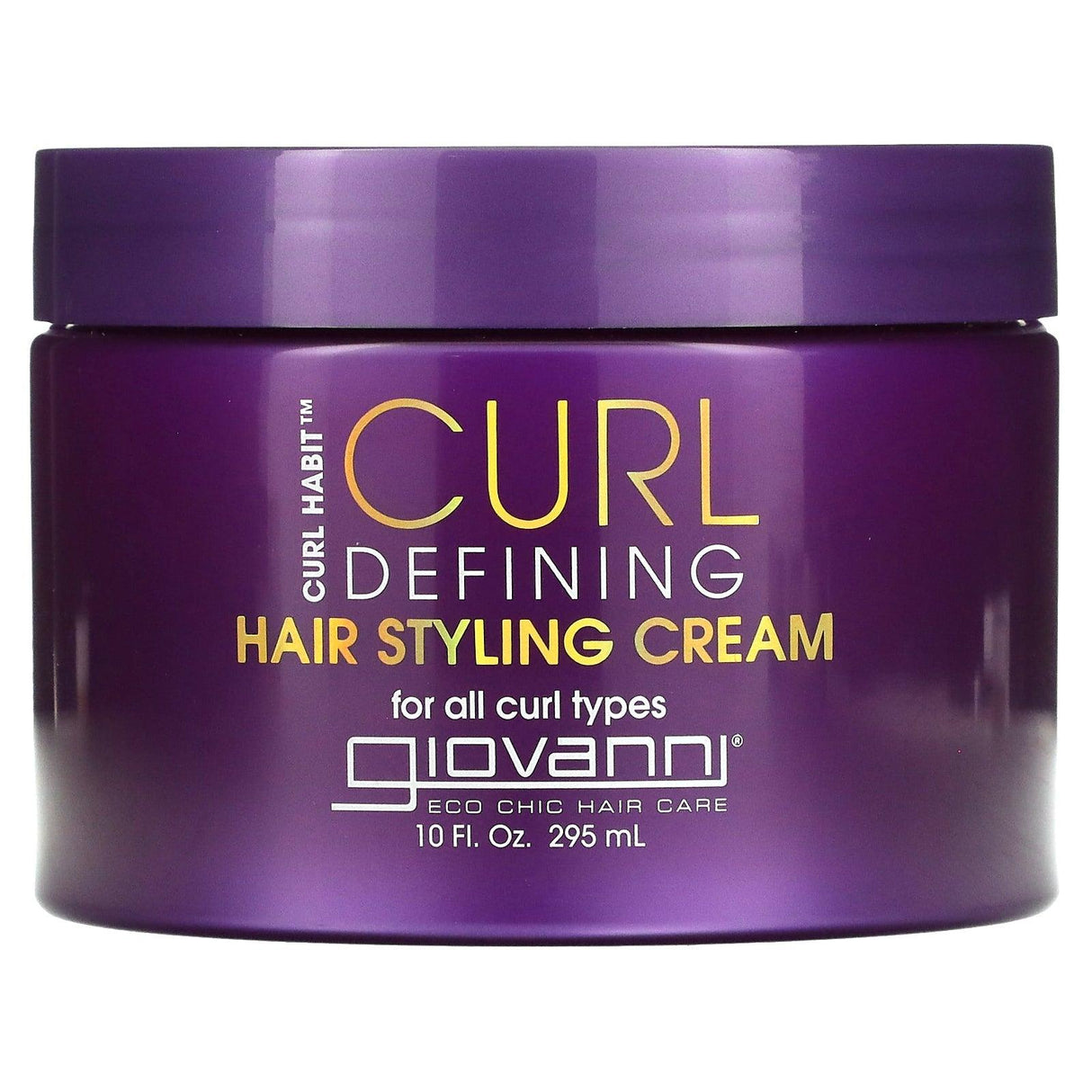 Giovanni, Curl Habit, Curl Defining Hair Styling Cream, For All Curl Types, 10 fl oz (295 ml) - Supply Center USA