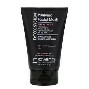 Giovanni, D:TOX System, Purifying Beauty Facial Mask, 4 oz (113 g) - Supply Center USA
