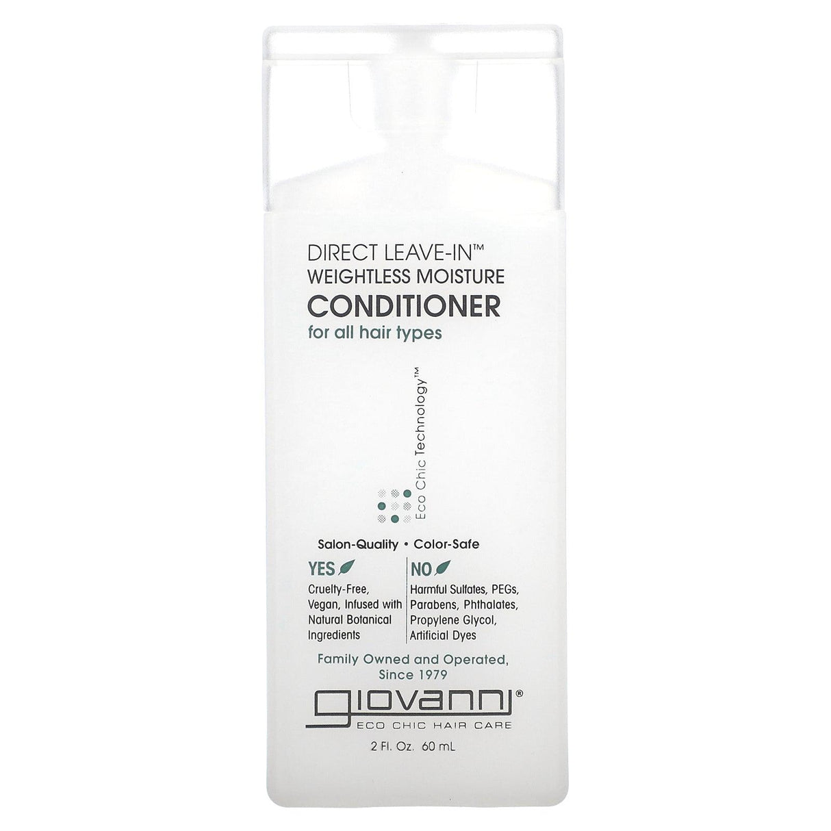 Giovanni, Direct Leave-In Weightless Moisture Conditioner, For All Hair Types, 8.5 fl oz (250 ml) - Supply Center USA