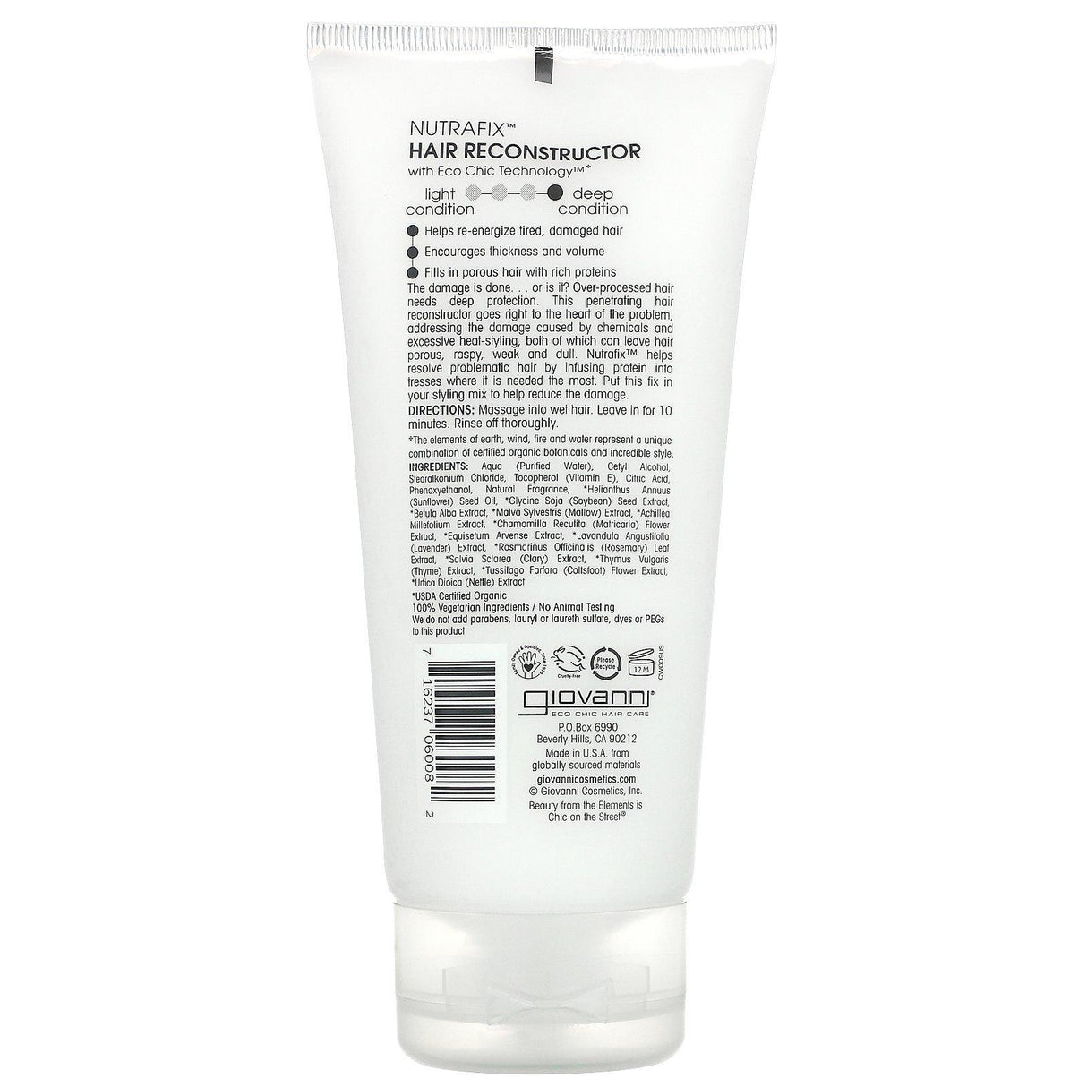Giovanni, Nutrafix Hair Reconstructor, For Critically Damaged Hair, 6.8 fl oz (200 ml) - Supply Center USA