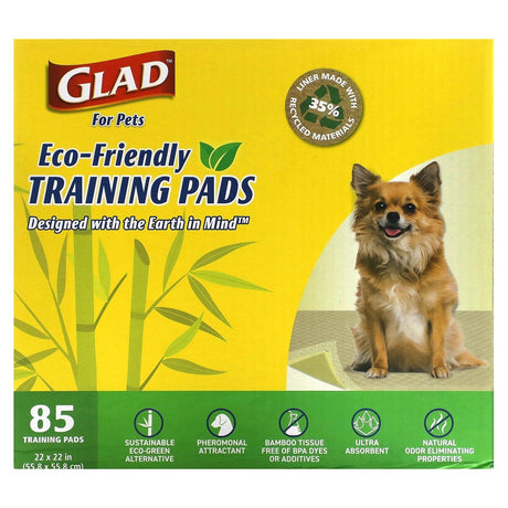 Glad for Pets, Eco-Friendly Training Pads For Pets, 85 Training Pads - Supply Center USA