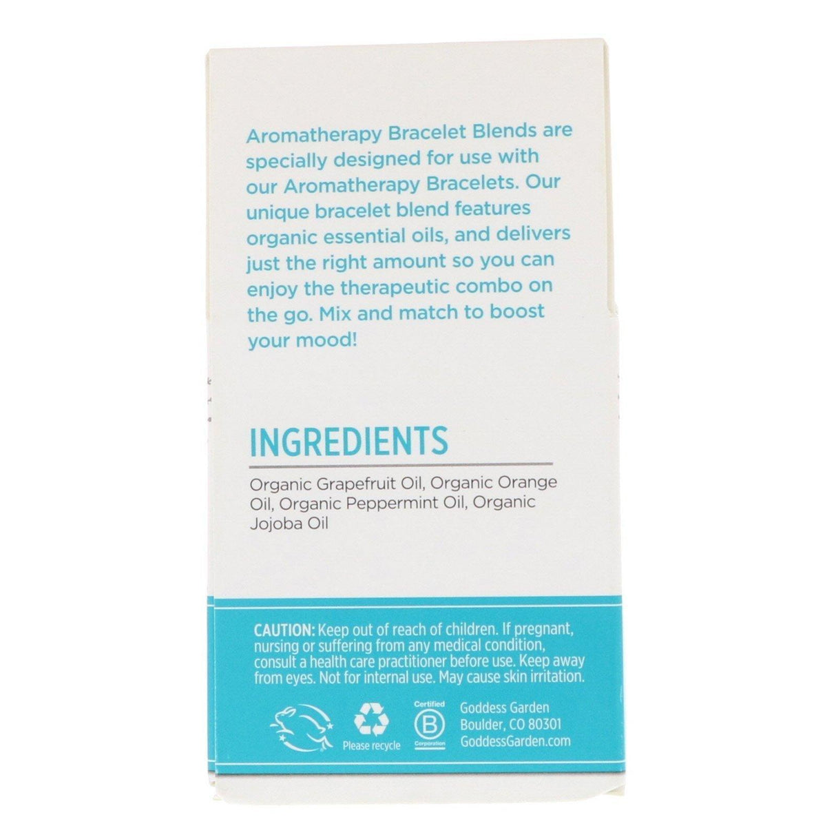 Goddess Garden, Organics, Pick-Me-Up, Aromatherapy Bracelet Blend, 0.125 fl oz (3.7 ml) - Supply Center USA