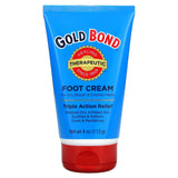 Gold Bond, Therapeutic Foot Cream, Triple Action Relief, 4 oz (113 g) - Supply Center USA