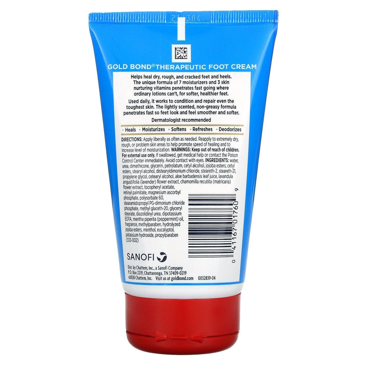 Gold Bond, Therapeutic Foot Cream, Triple Action Relief, 4 oz (113 g) - Supply Center USA
