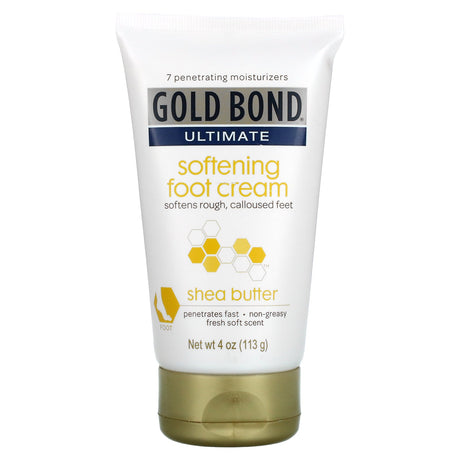 Gold Bond, Ultimate, Softening Foot Cream, Shea Butter, 4 oz (113 g) - Supply Center USA