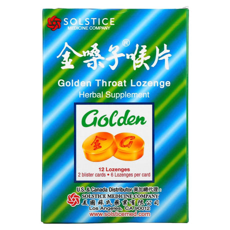 Golden Throat, Lozenge, 12 Lozenges - Supply Center USA