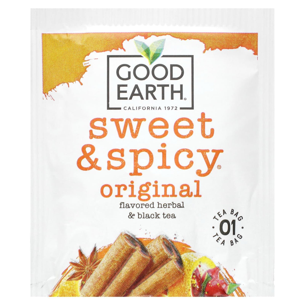 Good Earth Teas, Herbal & Black Tea, Sweet & Spicy, Original, 18 Tea Bags, 1.43 oz (40.5 g) - Supply Center USA