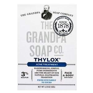 Grandpa's, Face & Body Bar Soap, Thylox Acne Treatment,3.25 oz (92 g) - Supply Center USA