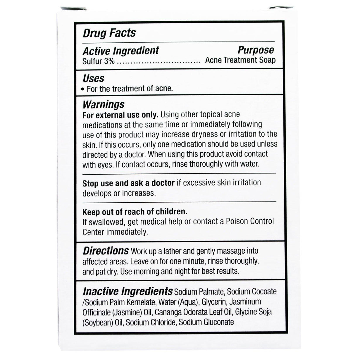 Grandpa's, Face & Body Bar Soap, Thylox Acne Treatment,3.25 oz (92 g) - Supply Center USA