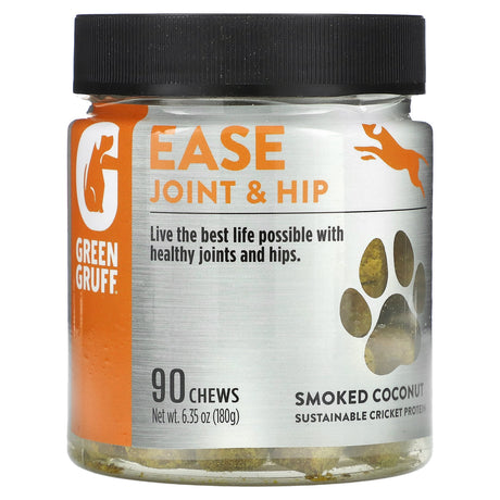 Green Gruff, Ease Joint & Hip, Smoked Coconut, 90 Chews, 6.35 oz (180 g) - Supply Center USA