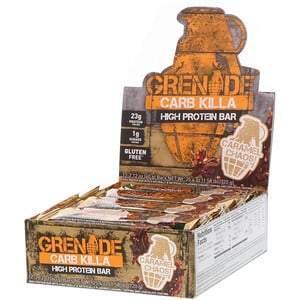 Grenade, Carb Killa, High Protein Bar, Caramel Chaos, 12 Bars, 2.12 oz (60 g) Each - Supply Center USA
