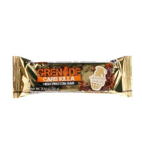Grenade, Carb Killa, High Protein Bar, Caramel Chaos, 12 Bars, 2.12 oz (60 g) Each - Supply Center USA