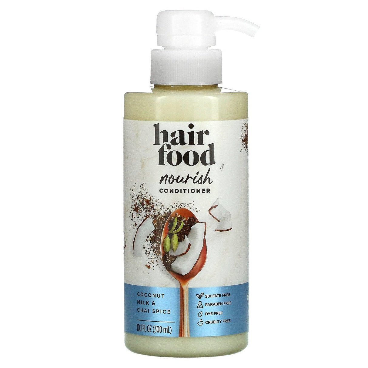 Hair Food, Nourish Conditioner, Coconut Milk & Chai Spice, 10.1 fl oz (300 ml) - Supply Center USA