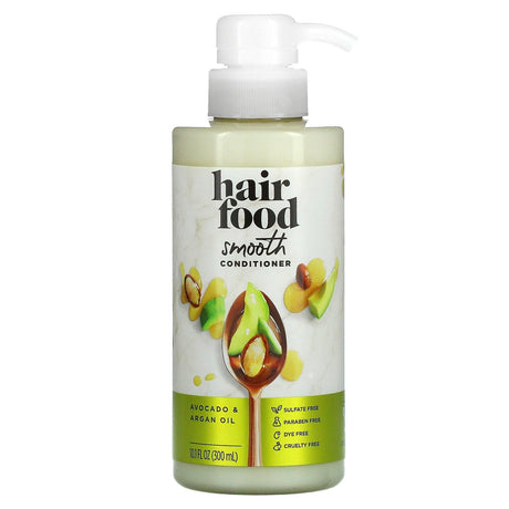 Hair Food, Smooth Conditioner, Avocado & Argan Oil, 10.1 fl oz (300 ml) - Supply Center USA