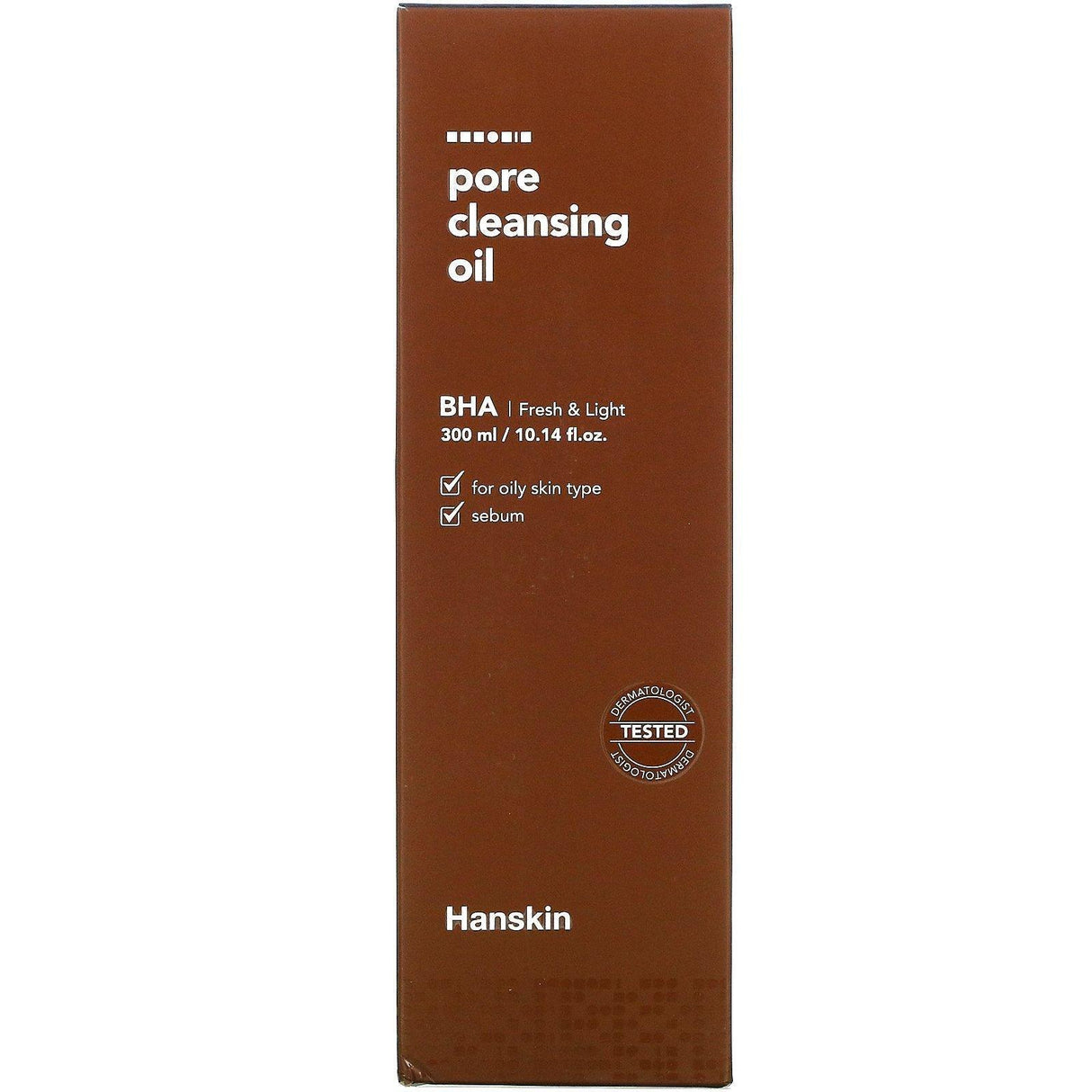 Hanskin, Pore Cleansing Oil, BHA, 10.14 fl oz (300 ml) - Supply Center USA