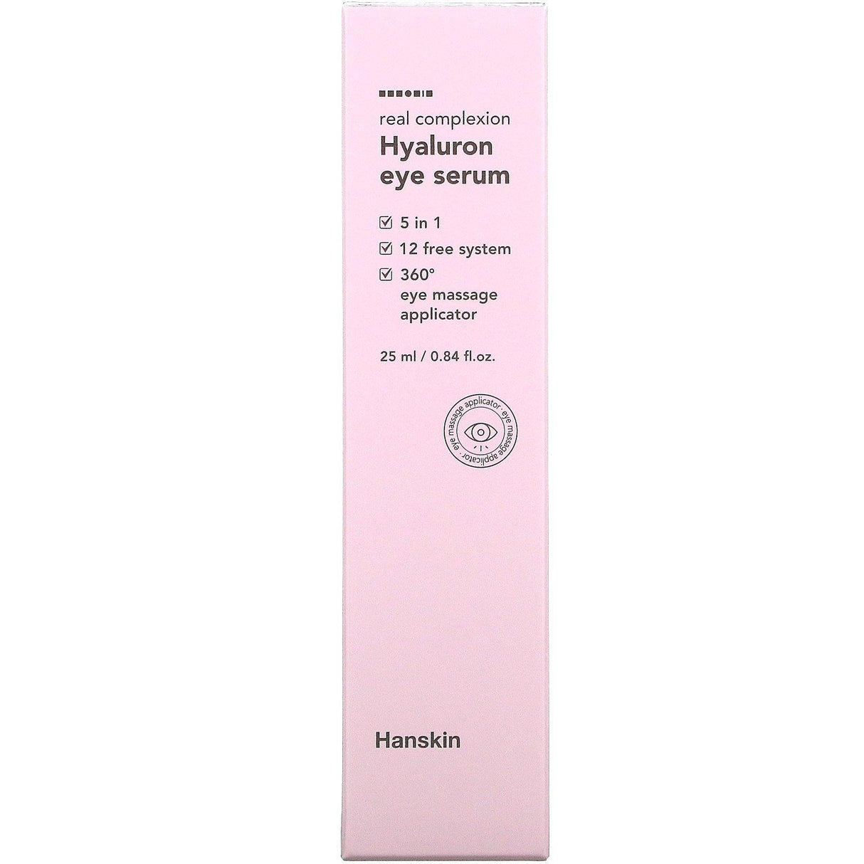 Hanskin, Real Complexion, Hyaluron Eye Serum, 0.84 fl oz (25 ml) - Supply Center USA