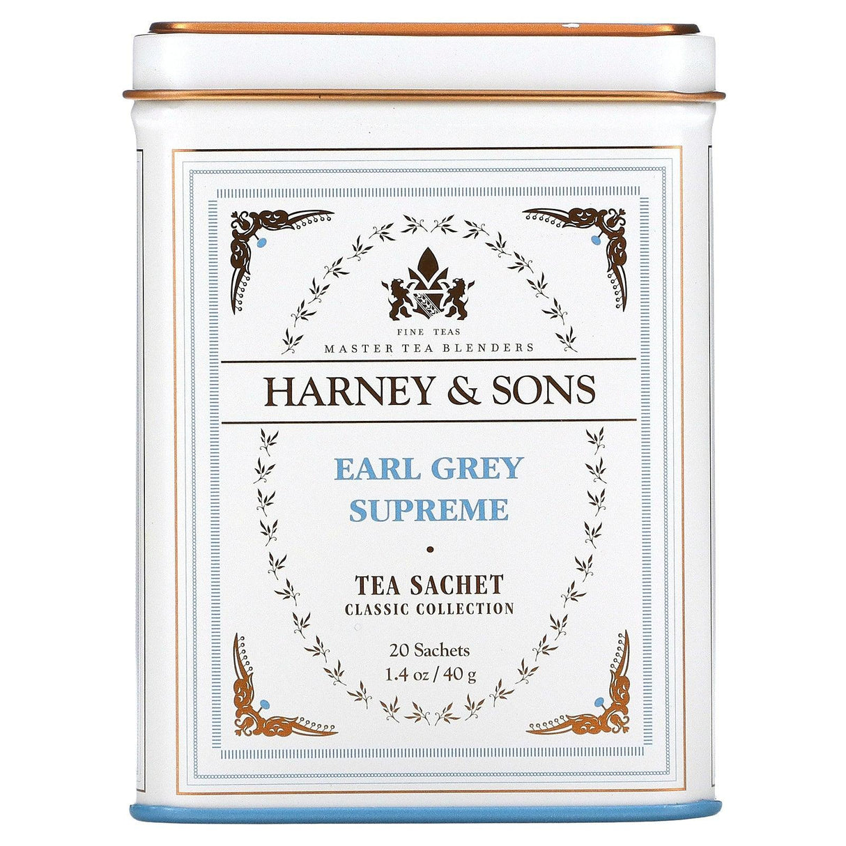 Harney & Sons, Fine Teas, Earl Grey Supreme, 20 Sachets, 1.4 oz (40 g) - Supply Center USA