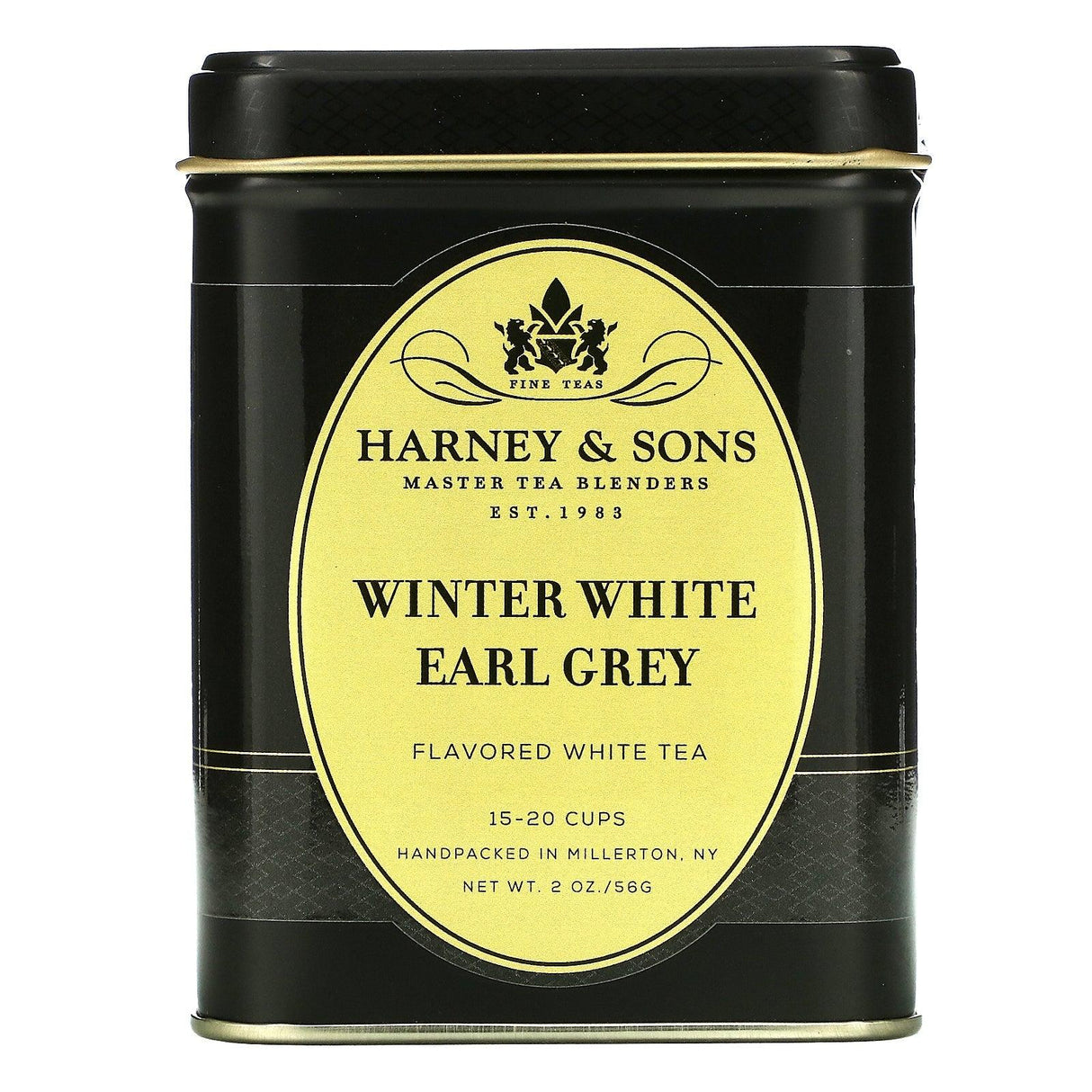 Harney & Sons, HT Tea Blends, Winter White Earl Grey Tea, 20 Sachets, 1.4 oz (40 g) - Supply Center USA