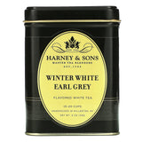 Harney & Sons, HT Tea Blends, Winter White Earl Grey Tea, 20 Sachets, 1.4 oz (40 g) - Supply Center USA