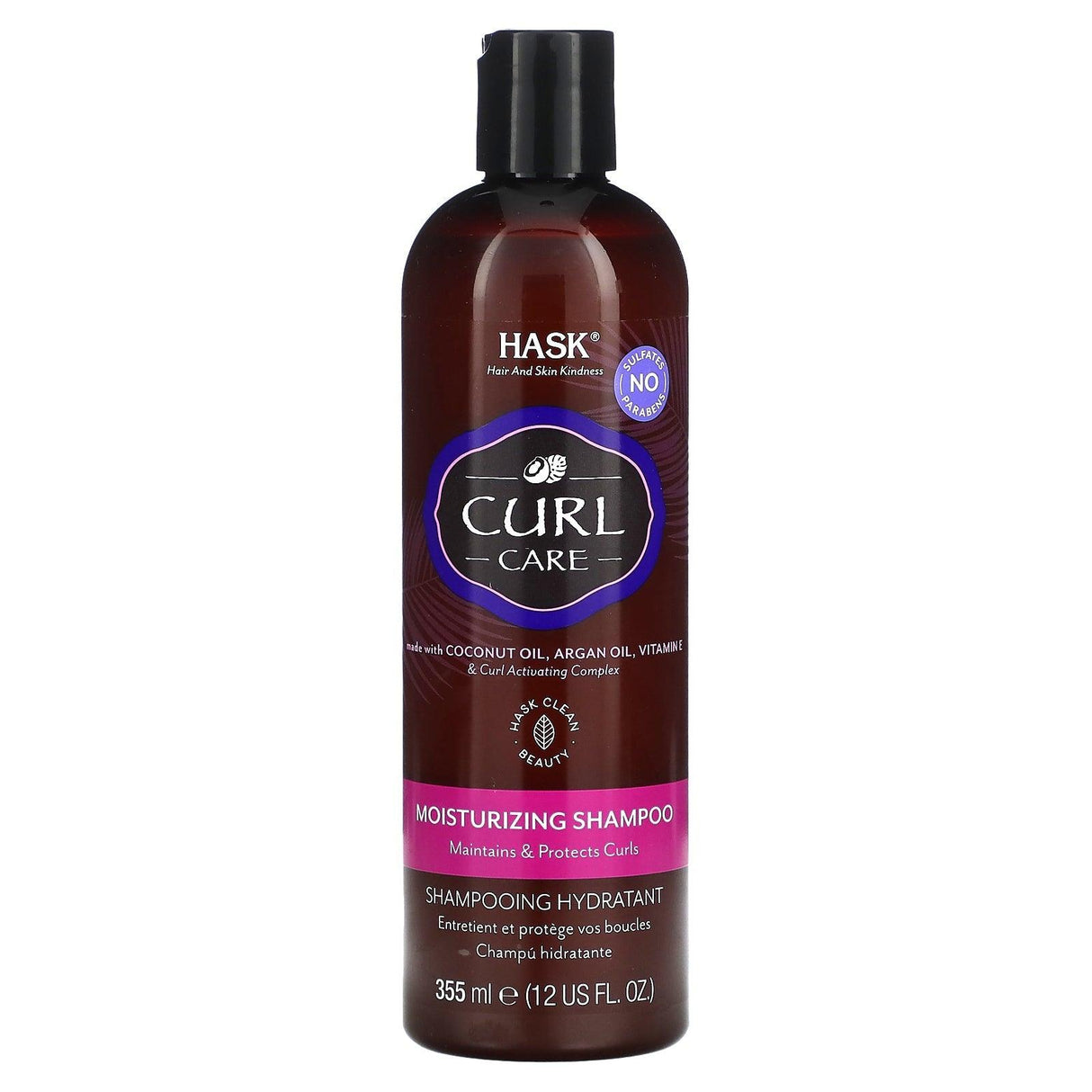 Hask Beauty, Curl Care, Moisturizing Shampoo, 12 fl oz (355 ml) - Supply Center USA