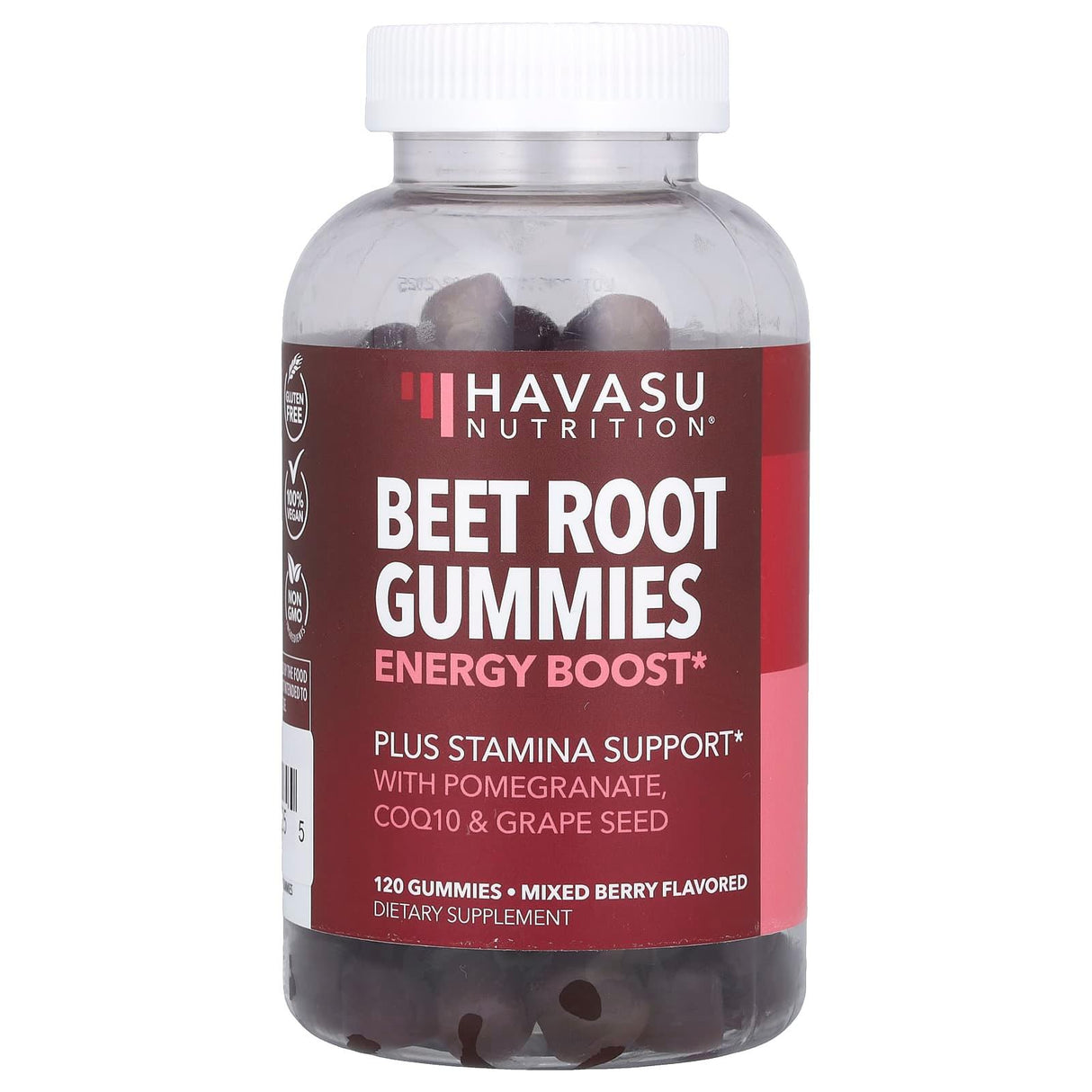 Havasu Nutrition, Beet Root Gummies, Mixed Berry , 120 Gummies - Supply Center USA