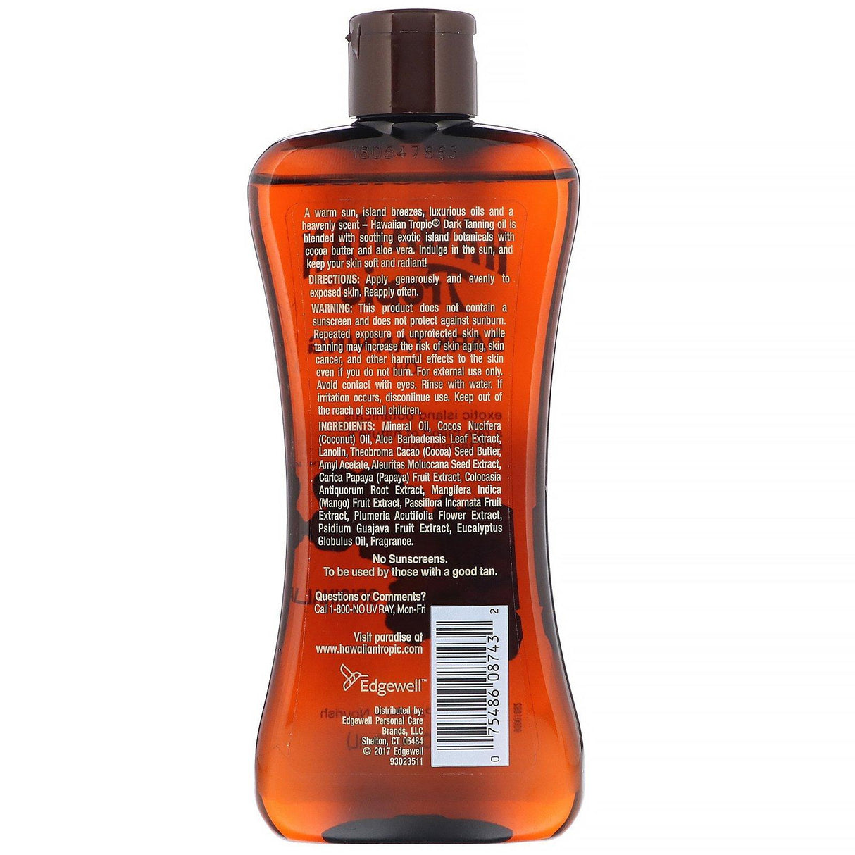 Hawaiian Tropic, Dark Tanning Oil, Original, 8 fl oz (236 ml) - Supply Center USA