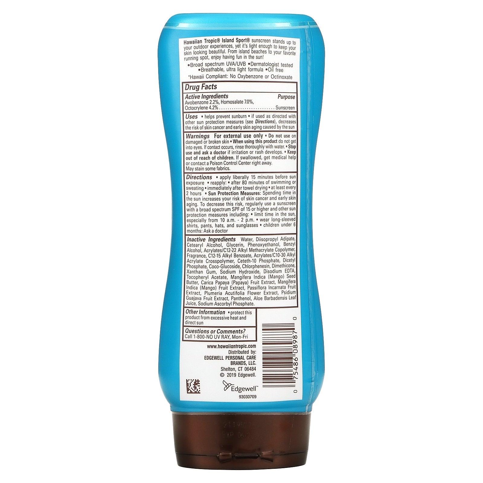 Hawaiian Tropic, Island Sport, High Endurance Sunscreen Hawaiian Tropic, Island Sport, High Endurance Sunscreen