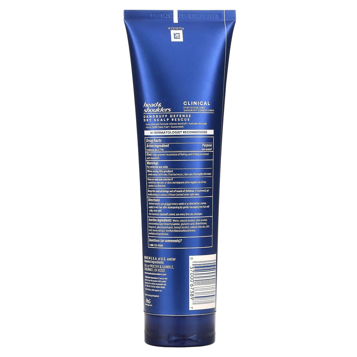 Head & Shoulders, Clinical, Dandruff Defense Conditioner, Dry Scalp Rescue, 9.1 fl oz (270 ml) - Supply Center USA