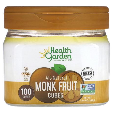 Health Garden, All-Natural Monk Fruit Cubes, 100 Cubes, 5.64 oz (160 g) - Supply Center USA