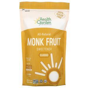 Health Garden, All-Natural Monk Fruit Sweetener, Classic, 1 lb (453 g) - Supply Center USA