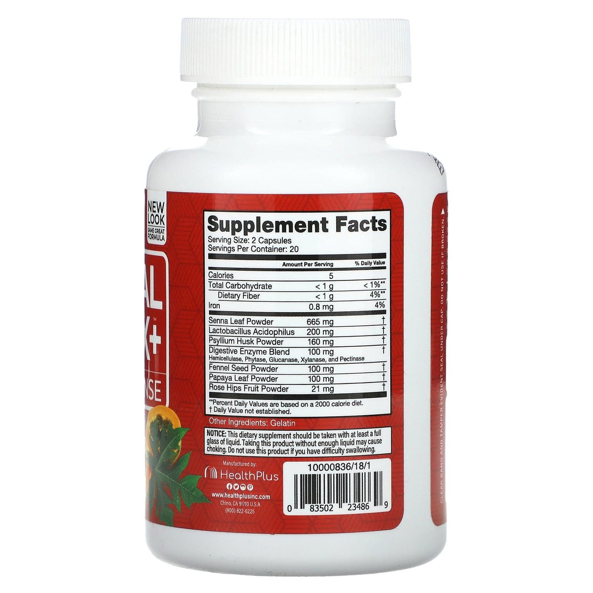 Health Plus Inc., Herbal Detox+, 10-Day Cleanse, 40 Capsules - Supply Center USA