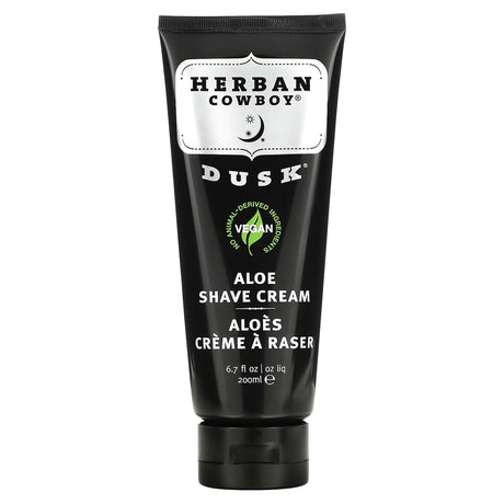 Herban Cowboy, Aloe Shave Cream, Dusk, 6.7 fl oz (200 ml) - Supply Center USA