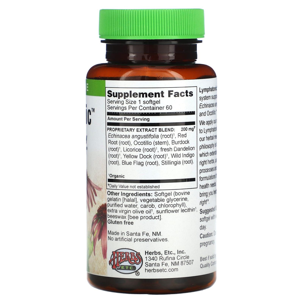 Herbs Etc., Lymphatonic, 60 Softgels - Supply Center USA