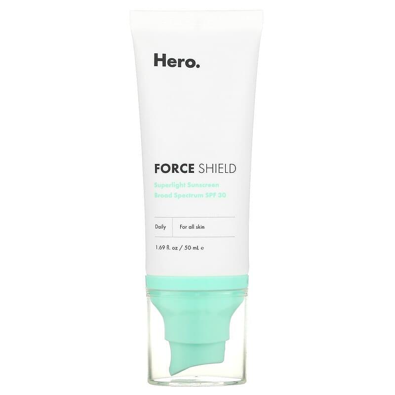 Hero Cosmetics, Force Shield, Superlight Sunscreen, SPF 30, 1.69 fl oz (50 ml) - Supply Center USA