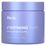 Hero Cosmetics, Lightning Swipe, Dark Spot Brightening Pads, 50 Pads - Supply Center USA