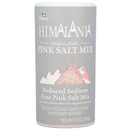 Himalania, Himalayan Reduced Sodium Fine Pink Salt Mix, 13 oz (369 g) - Supply Center USA