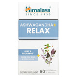 Himalaya, Ashwagandha + Relax, 60 Vegetarian Capsules - Supply Center USA