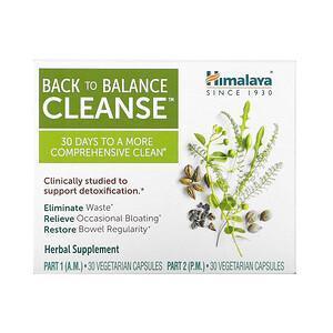 Himalaya, Back to Balance Cleanse, 2 Bottles, 30 Vegetarian Capsules Each - Supply Center USA