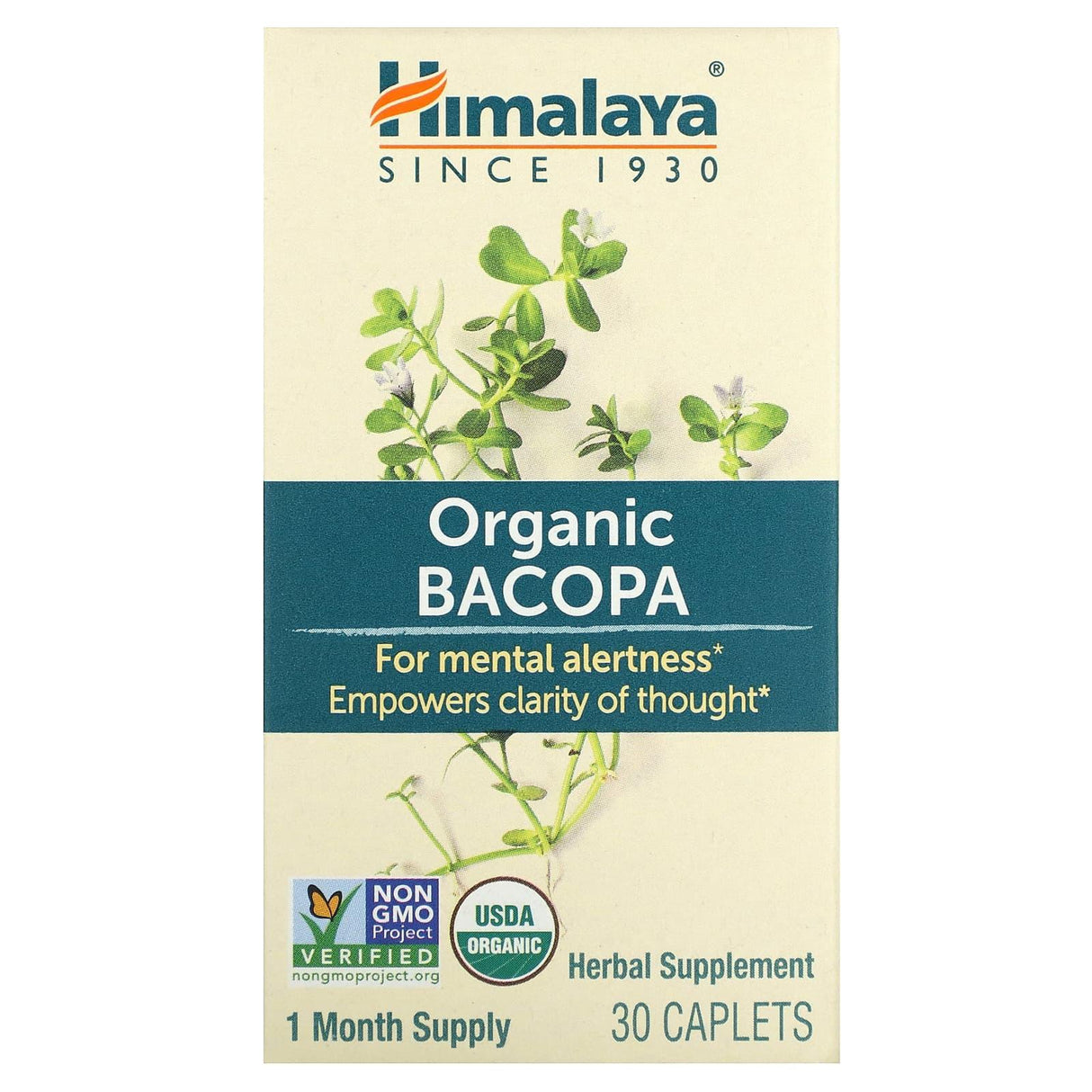 Himalaya, Organic Bacopa, 30 Caplets - Supply Center USA
