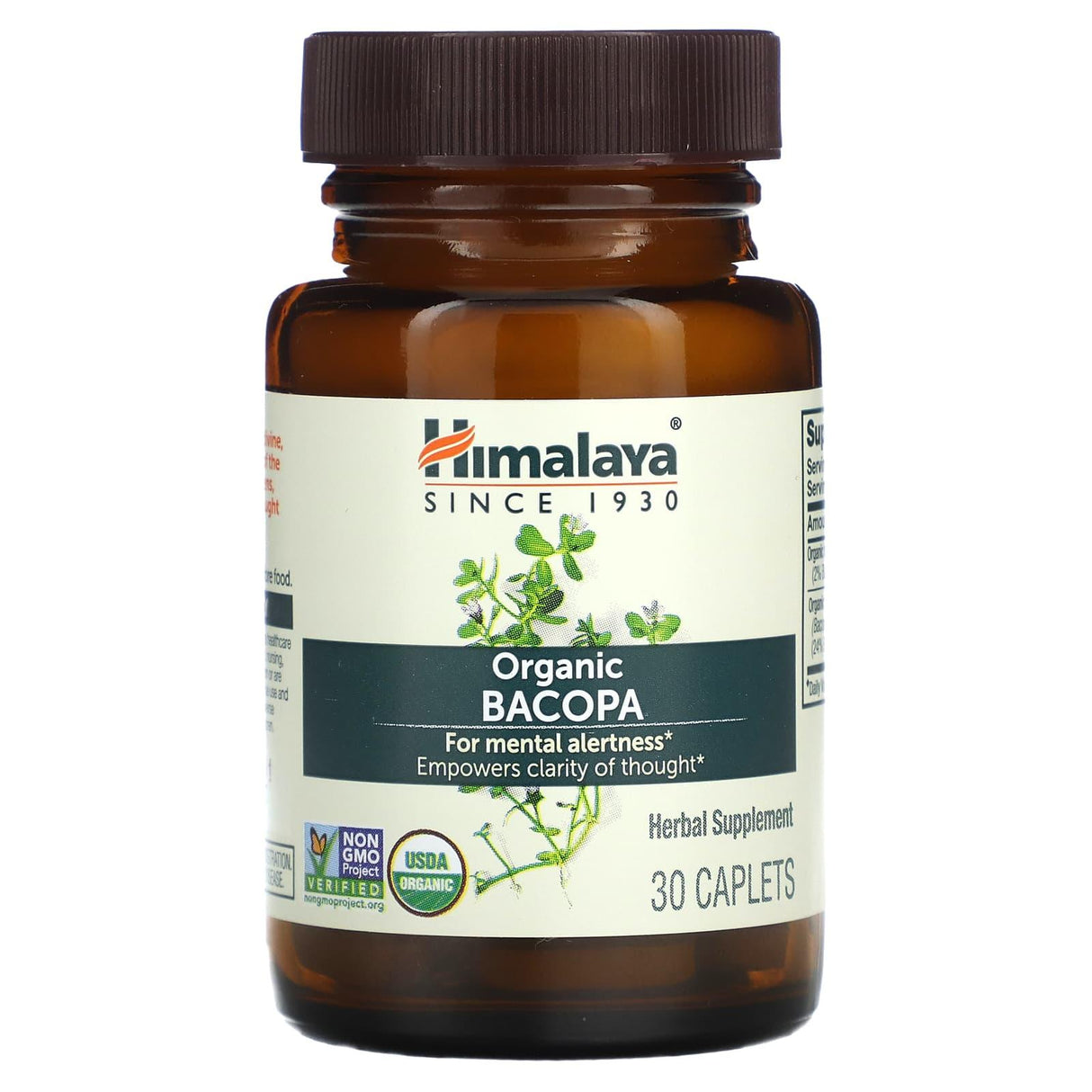 Himalaya, Organic Bacopa, 30 Caplets - Supply Center USA