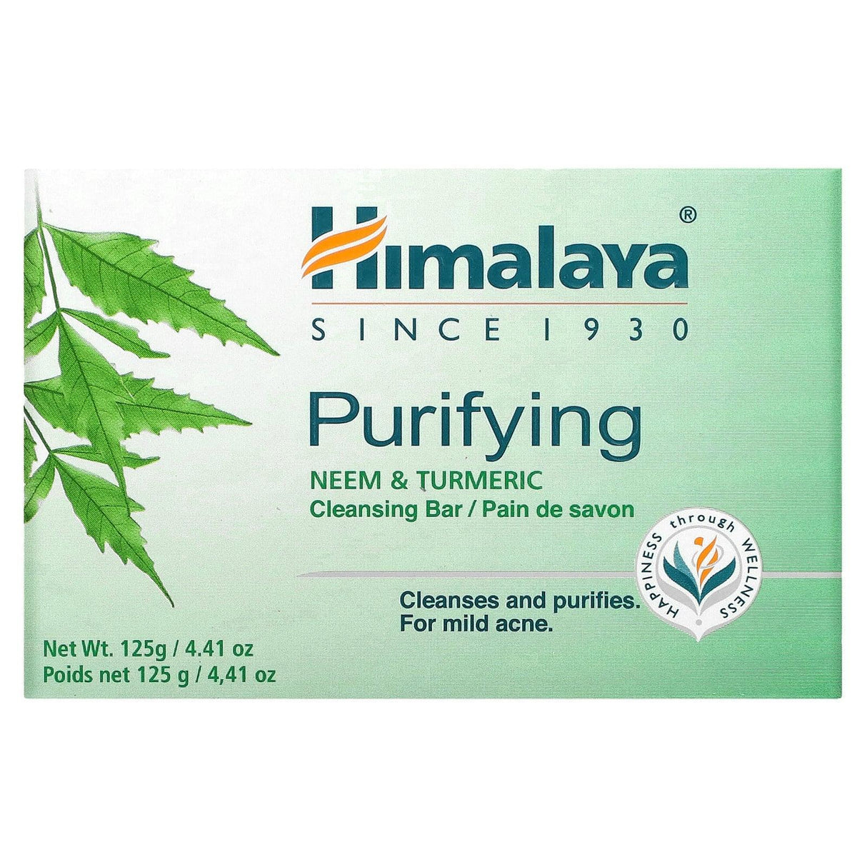 Himalaya, Purifying Cleansing Bar Soap, Neem & Turmeric, 4.41 oz (125 g) - Supply Center USA
