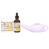 Himalayan Chandra, Neti Pot, Eco Sinus Cleansing System, 3 Piece Kit - Supply Center USA