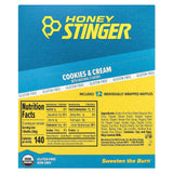HoneyStinger, Energy Waffle, Cookies & Cream, 12 Waffles, 1.06 oz (30 g) Each - Supply Center USA