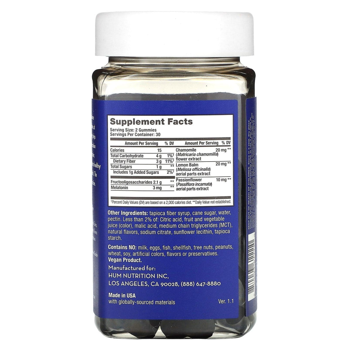 HUM Nutrition, Beauty zzZz Gummies, Blackberry, 60 Vegan Gummies - Supply Center USA