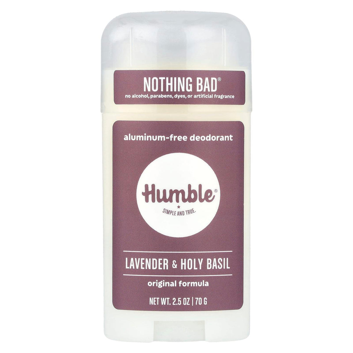 Humble Brands, Aluminum-Free Deodorant, Lavender & Holy Basil , 2.5 oz (70 g) - Supply Center USA