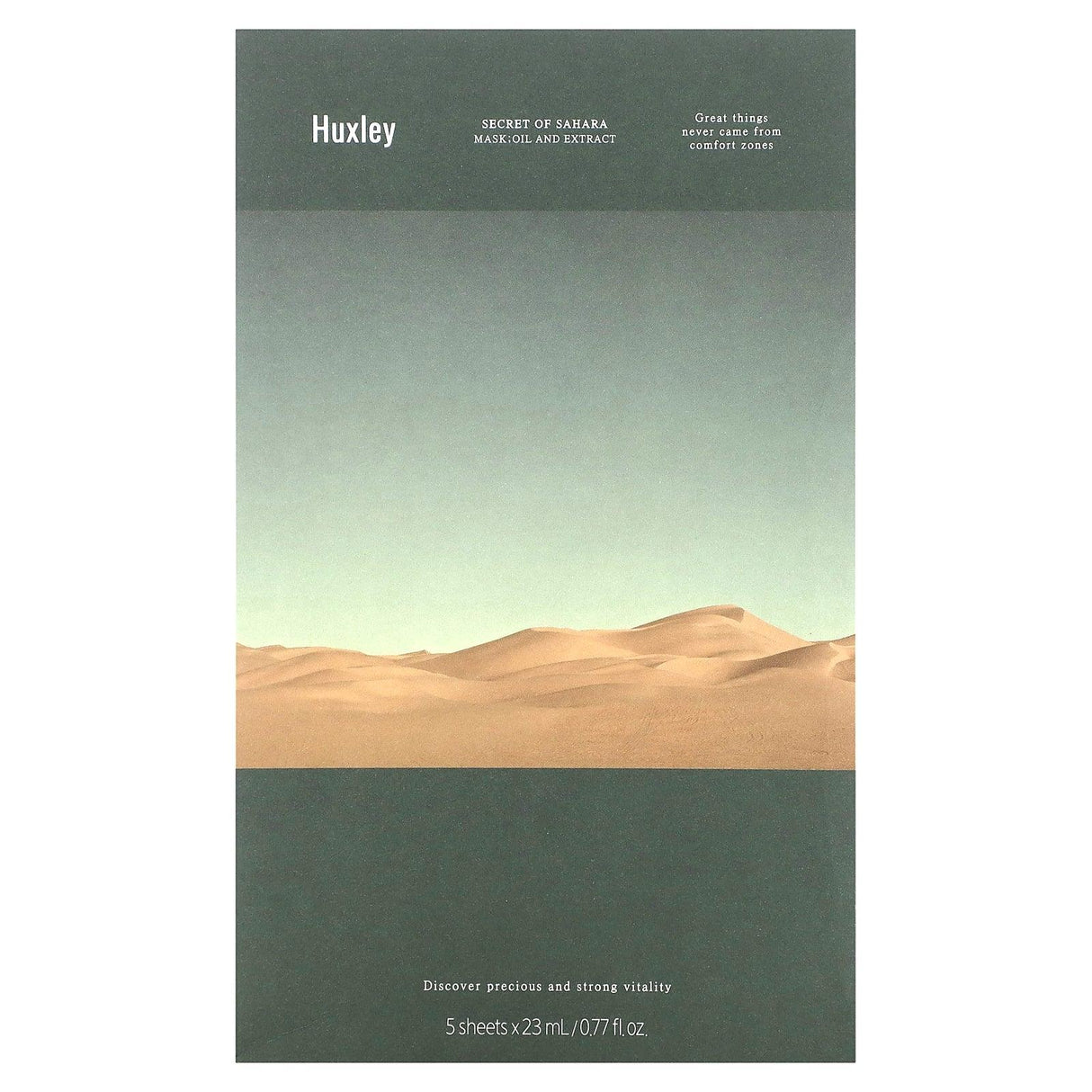 Huxley, Secret of Sahara Beauty Mask, Oil and Extract, 5 Sheets, 0.77 fl oz (23 ml) Each - Supply Center USA
